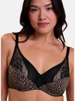 Soutien-gorge plongeant à armatures Léna
