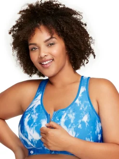 Soutien-gorge sport fermeture éclair