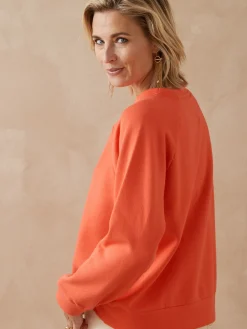 Sweat-shirt brodé en molleton