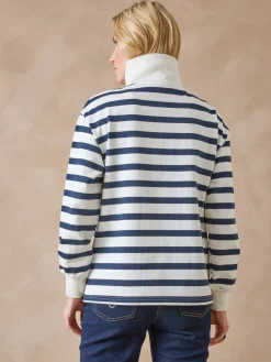 Sweat-shirt col camionneur zippé