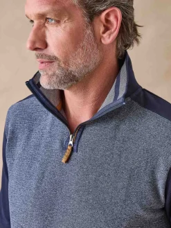 Sweat-shirt col montant zippé