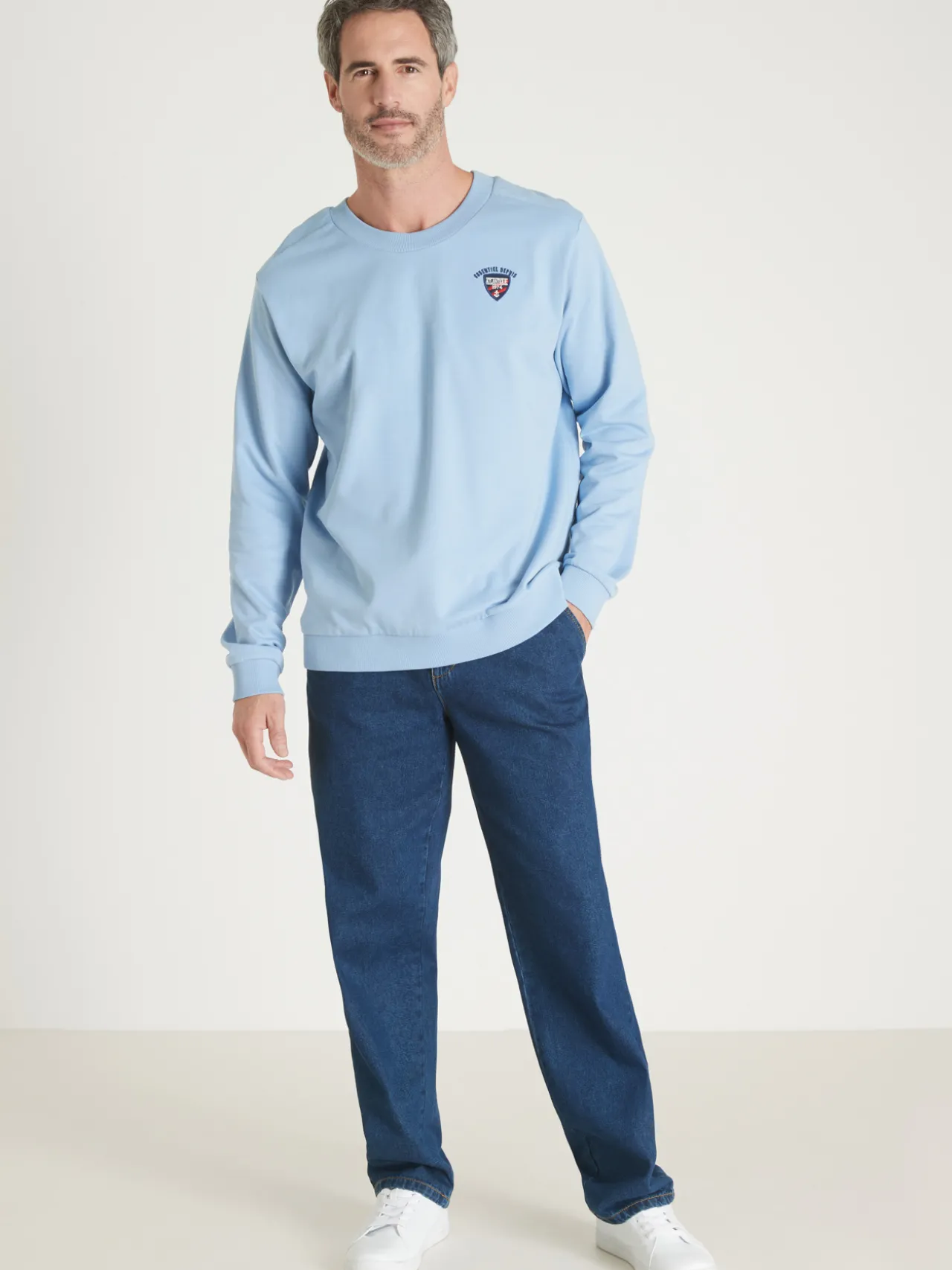 Sweat-shirt molleton gratté