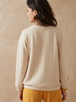 Sweat-shirt reliefé