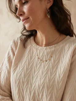 Sweat-shirt reliefé