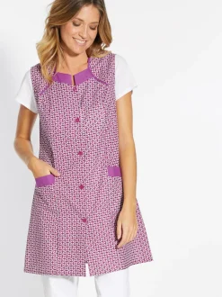 Tablier 3/4 sans manches tout boutonné