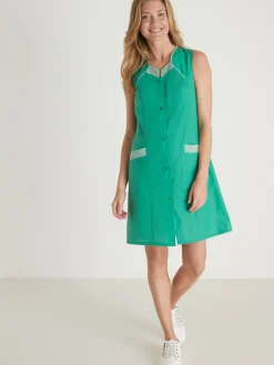 Tablier 3/4 sans manches tout boutonné