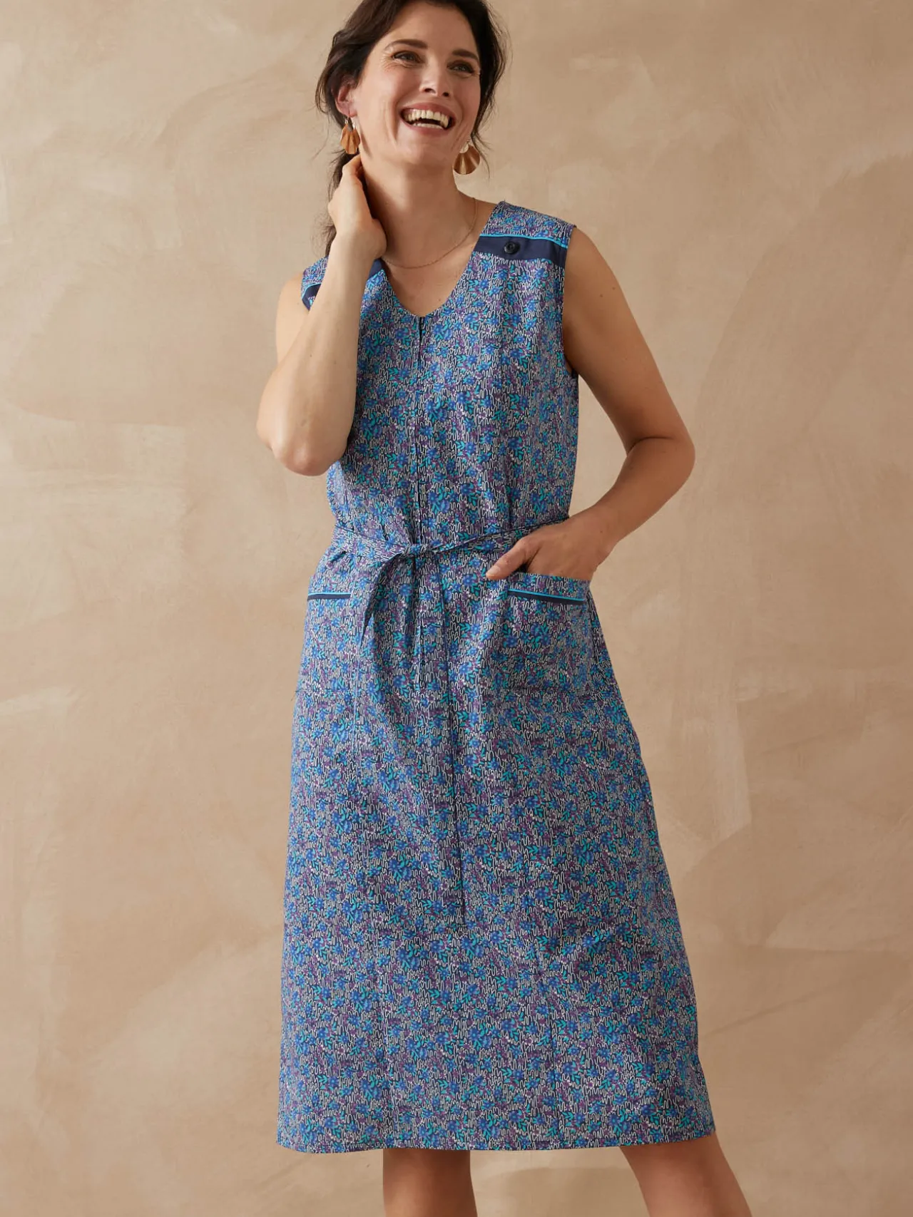 Tablier sans manches zippé