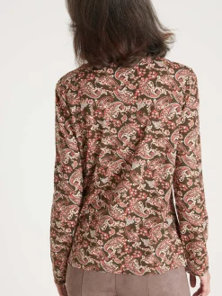 Tee-shirt avec dentelle à l'encolure