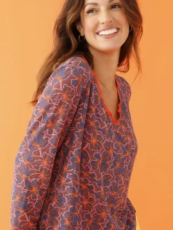 Tee-shirt avec dentelle à l'encolure