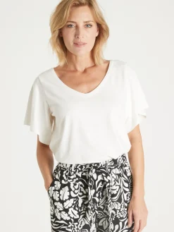 Tee-shirt avec dentelle au dos