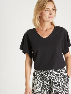 Tee-shirt avec dentelle au dos