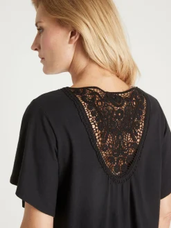 Tee-shirt avec dentelle au dos