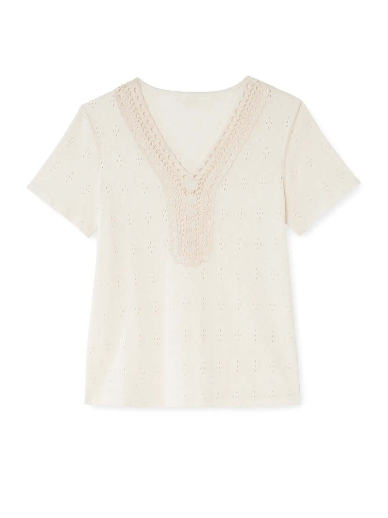 Tee-shirt avec macramé