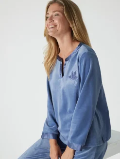 Tee-shirt de pyjama maille velours