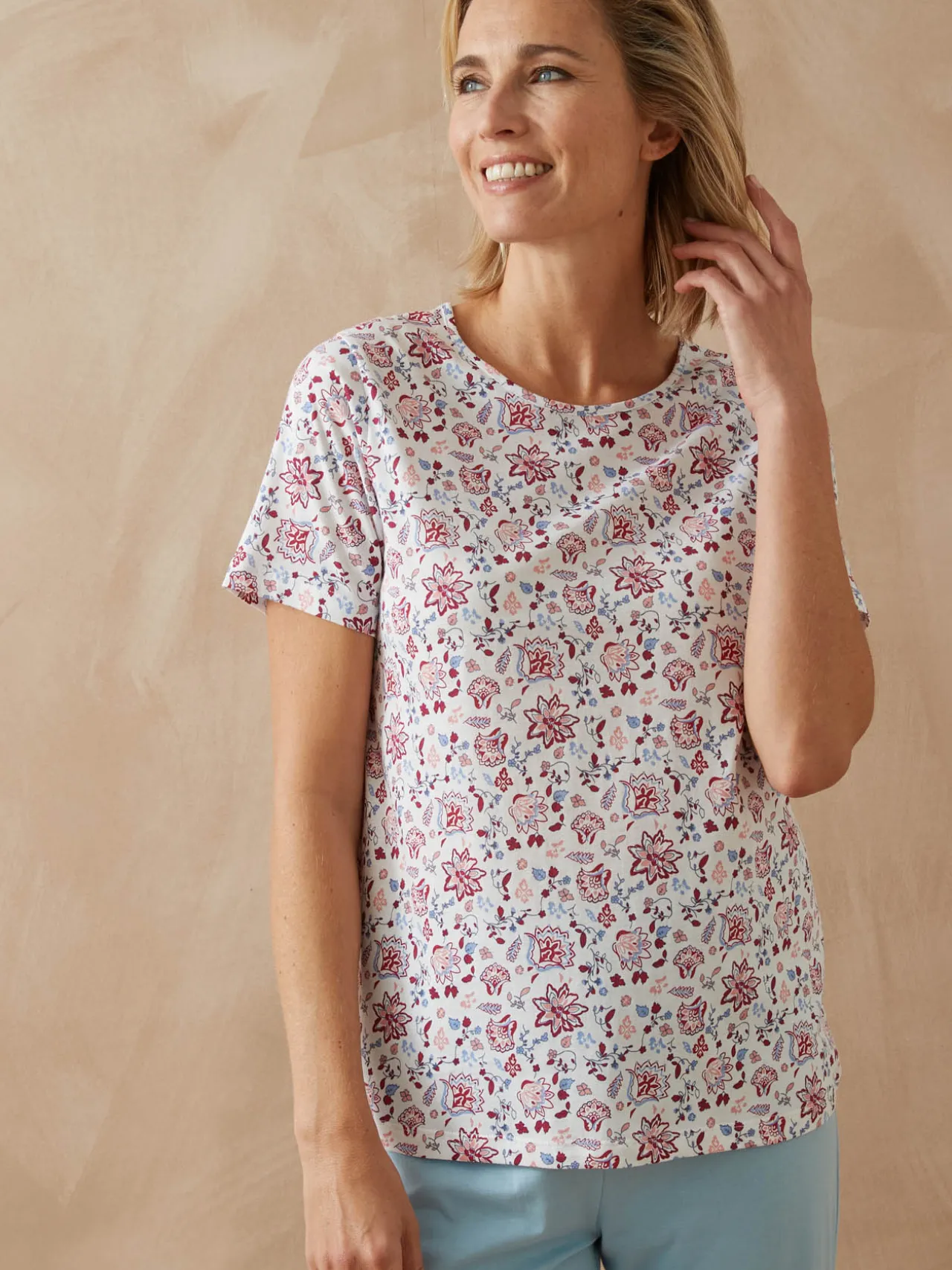 Tee-shirt de pyjama manches courtes