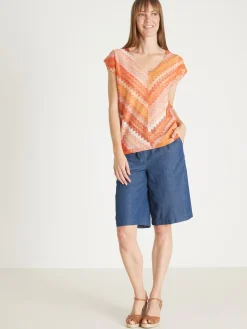 Tee-shirt effet dentelle