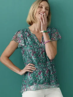 Tee-shirt en maille dentelle