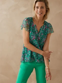 Tee-shirt en maille dentelle