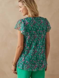 Tee-shirt en maille dentelle