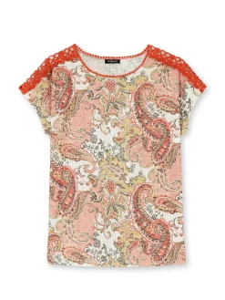 Tee-shirt en maille dévorée