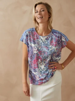 Tee-shirt en maille dévorée