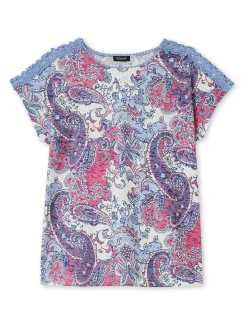 Tee-shirt en maille dévorée