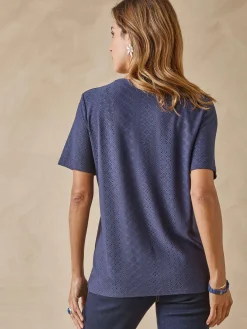 Tee-shirt en maille fantaisie.