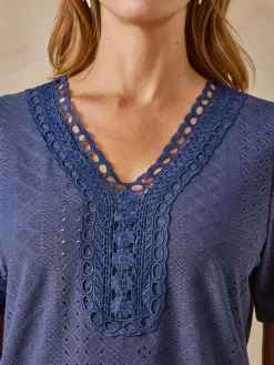 Tee-shirt en maille fantaisie.