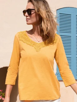 Tee-shirt en maille flammée