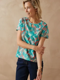 Tee-shirt encolure fantaisie