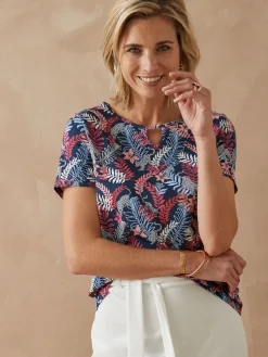 Tee-shirt encolure fantaisie