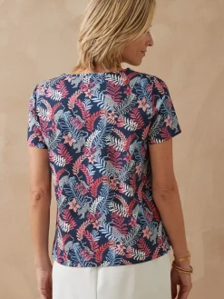 Tee-shirt encolure fantaisie