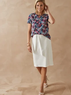 Tee-shirt encolure fantaisie