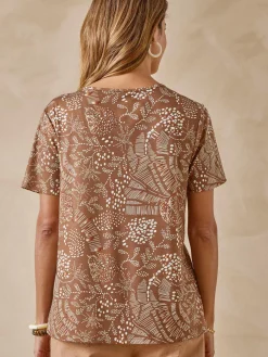 Tee-shirt encolure fantaisie