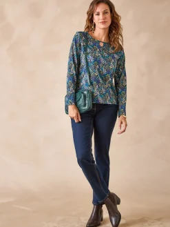 Tee-shirt encolure fantaisie