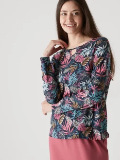 Tee-shirt encolure fantaisie