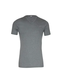 Tee-shirt encolure V, pur coton