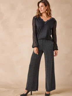 Tee-shirt fantaisie avec dentelle