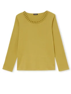 Tee-shirt fluide encolure fantaisie