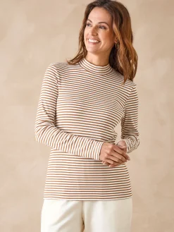 Tee-shirt maille côtelée manches longues