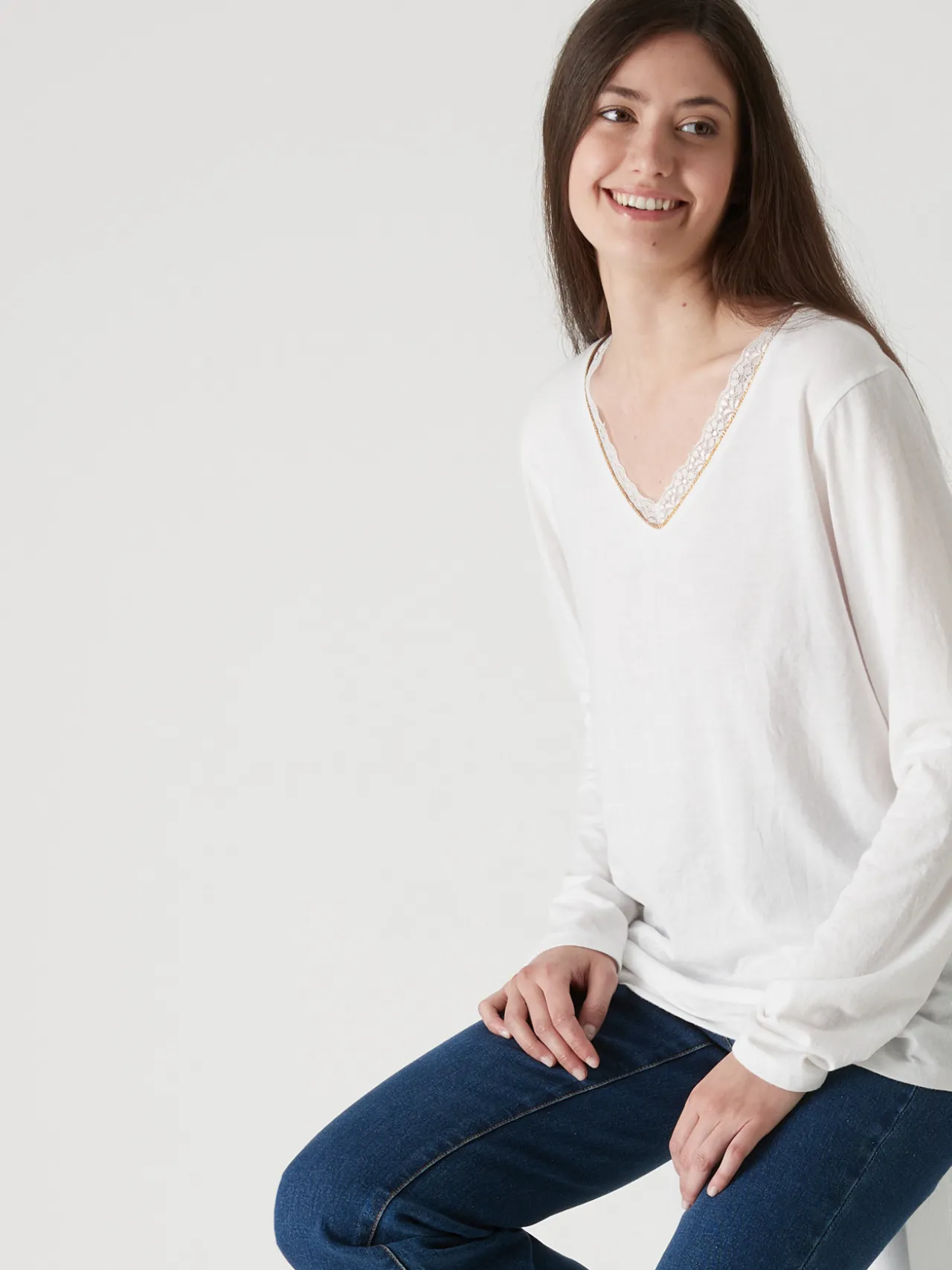 Tee-shirt maille émerisée