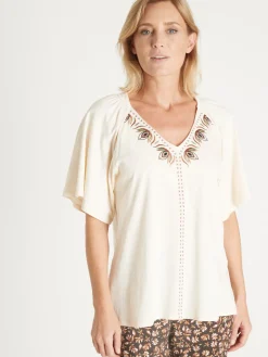 Tee-shirt manches courtes papillon