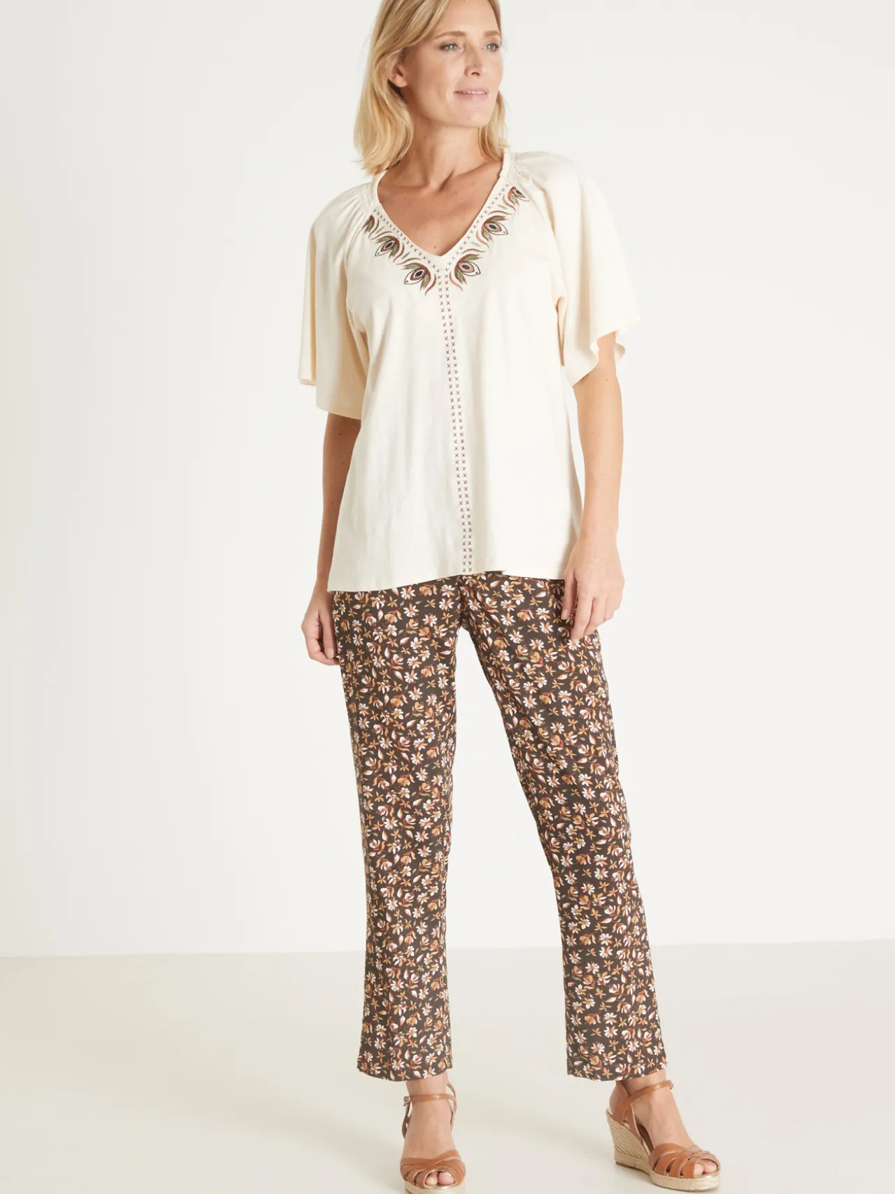 Tee-shirt manches courtes papillon