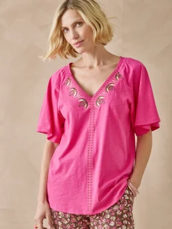 Tee-shirt manches courtes papillon