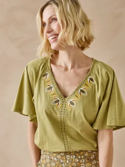 Tee-shirt manches courtes papillon