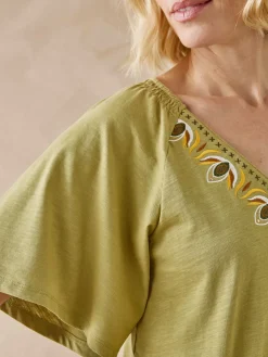 Tee-shirt manches courtes papillon