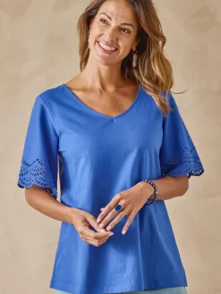 Tee-shirt manches papillon