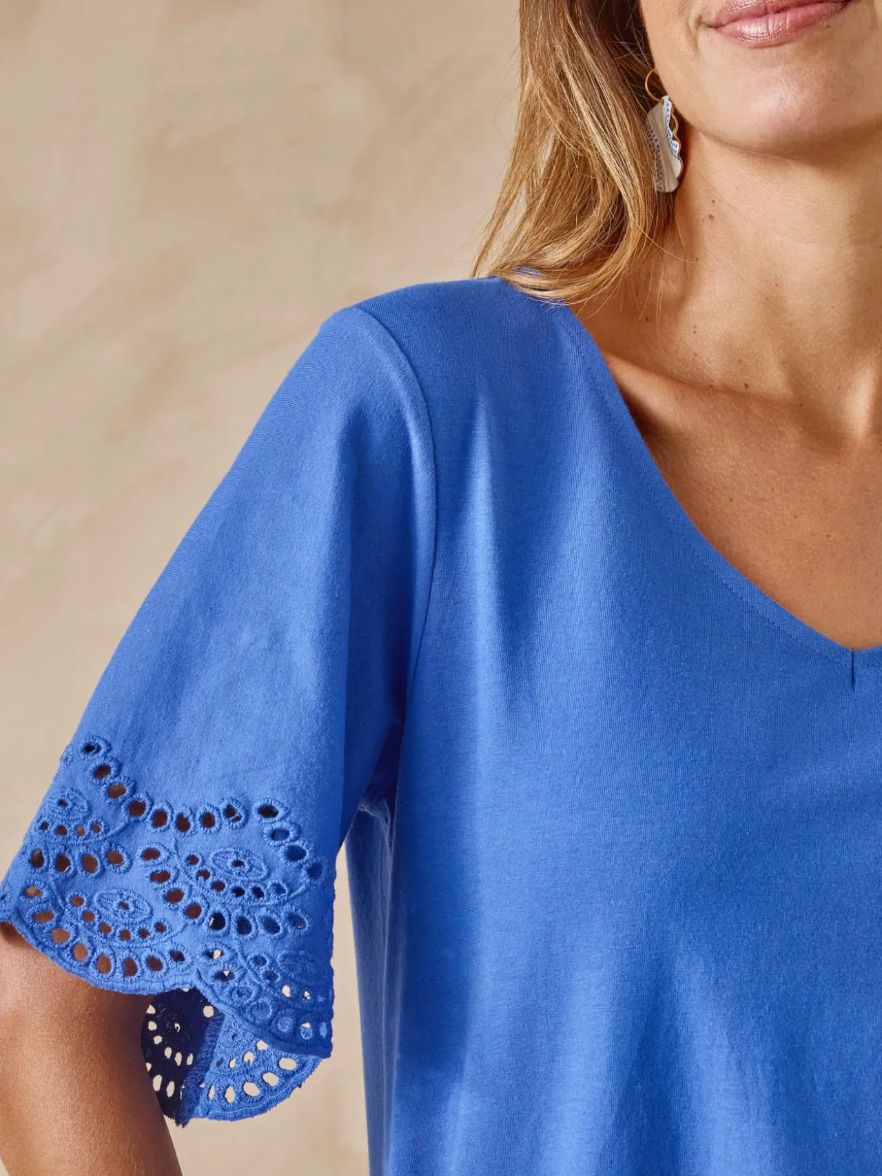 Tee-shirt manches papillon