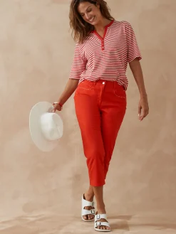 Tee-shirt marinière avec lin