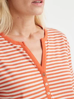 Tee-shirt marinière avec lin